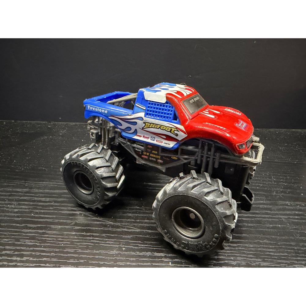 New Bright Bigfoot Monster Truck RC Vehicle Red White Blue 2.4GHz Model 4340
